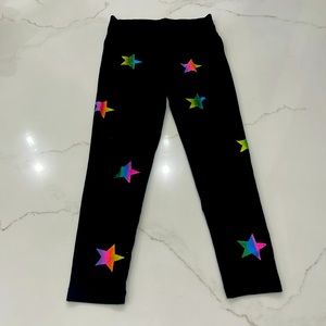 Flowers by Zoe fbz Girls Star Rainbow Leggings - size L
